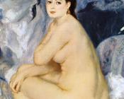 皮埃尔 奥古斯特 雷诺阿 : Nude Seated on a Sofa